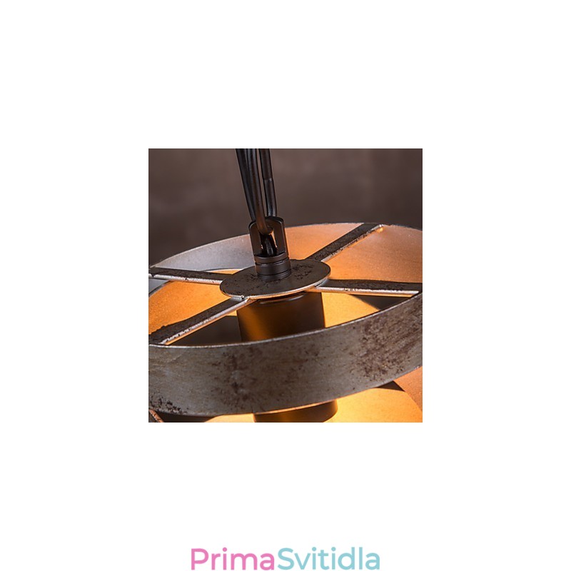 Přívěsek 1 Light Vintage Minimalist Iron Paint