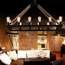Venkovští designéři malující kovové závěsné světlo