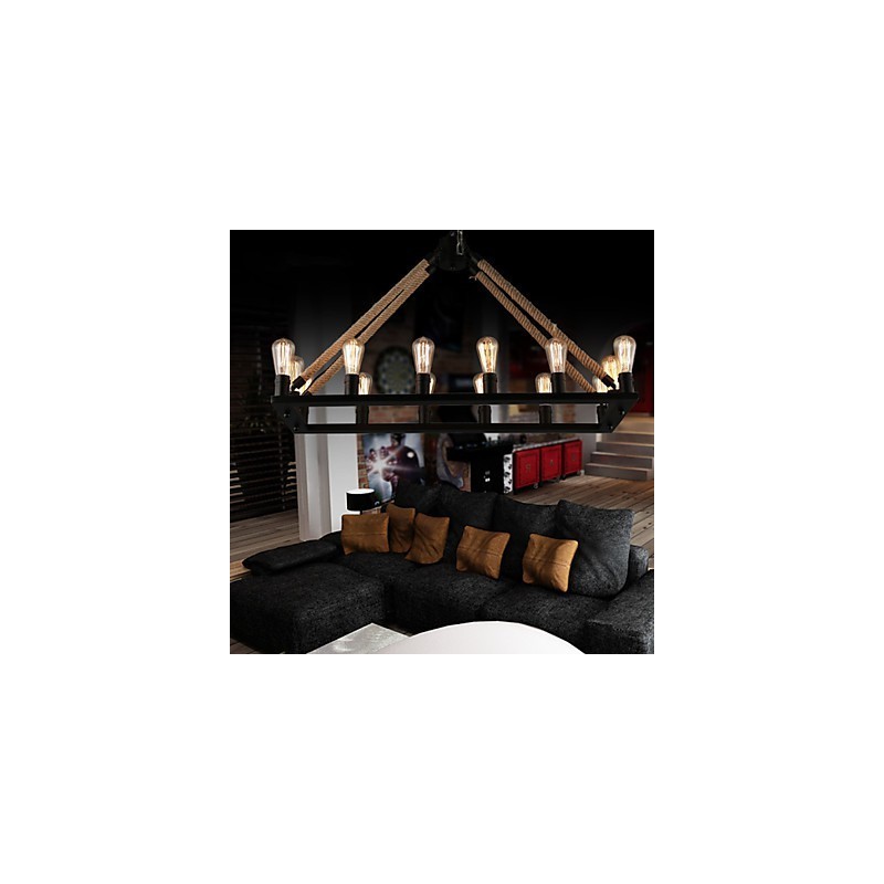 Venkovští designéři malující kovové závěsné světlo