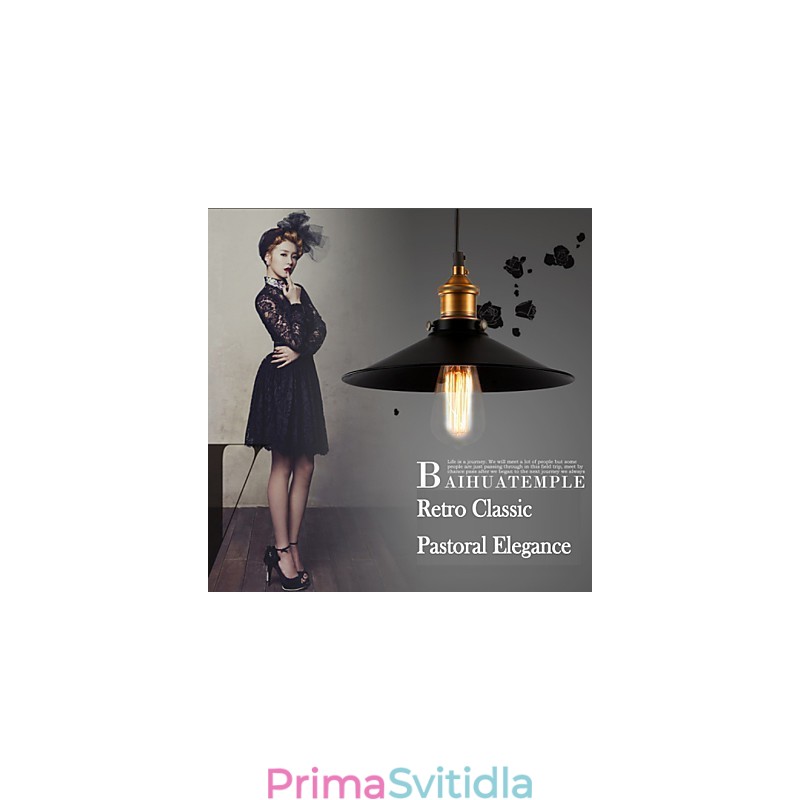 Závěsné svítidlo v evropském stylu Retro Classic Art Droplight s průměrem žárovky 30 cm