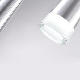 Moderní moderní závěsné svítidlo z chromového kovu