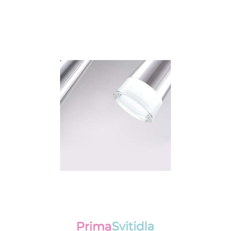 Moderní moderní závěsné svítidlo z chromového kovu