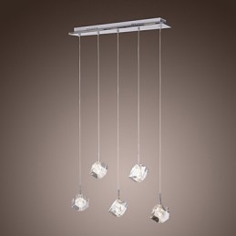 Moderní moderní závěsné svítidlo Island Crystal Chrome