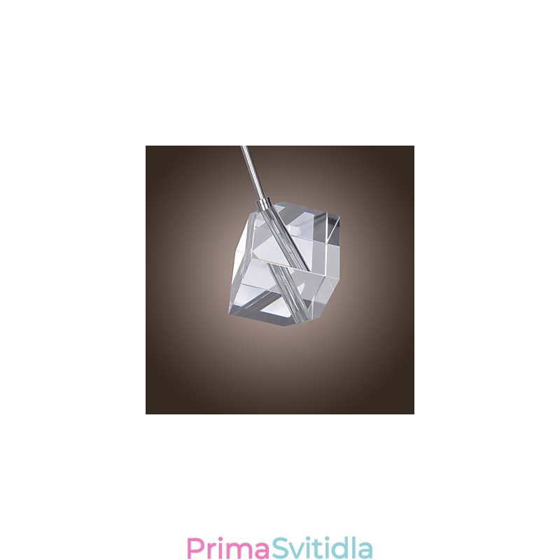 Moderní moderní závěsné svítidlo Island Crystal Chrome