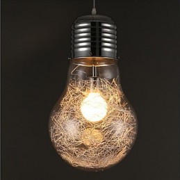 Jednoduché Nápady S Velkou Žárovkou Skleněný Lustr Droplight Lampa
