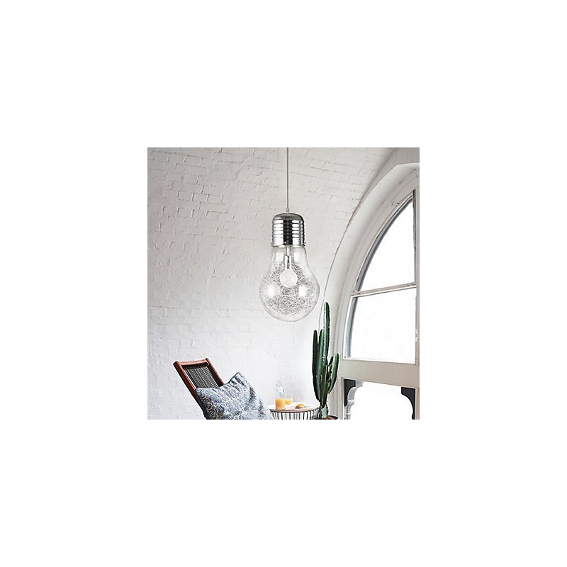 Jednoduché Nápady S Velkou Žárovkou Skleněný Lustr Droplight Lampa