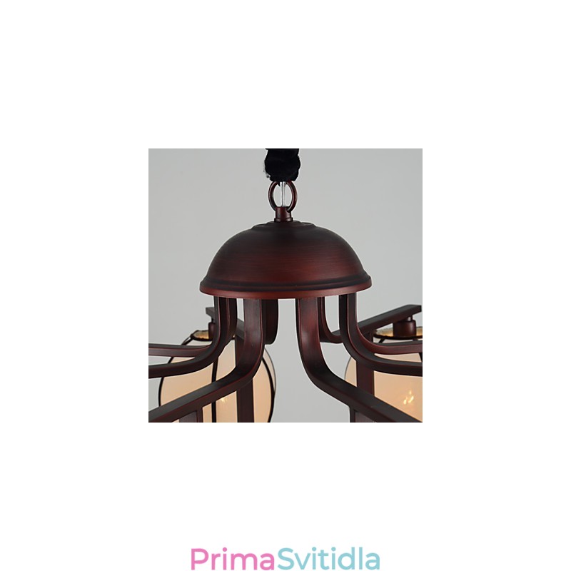 Rustic Lodge Vintage Mini styl galvanicky pokovený kovový lustr