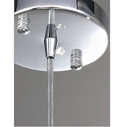 Moderní galvanicky pokovené závěsné svítidlo v mini stylu Globe Crystal