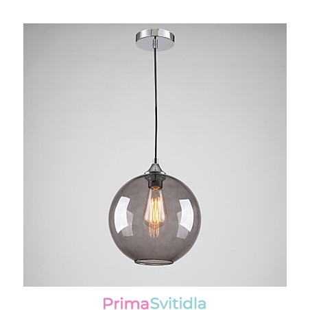 Moderní skleněné závěsné svítidlo v kulatém kouřově šedém bublinkovém designu Moderní skleněné závěsné svítidlo v kulatém kouřově šedém bublinkovém designu