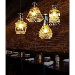 Lampa z křišťálového skla 4Lights Shade Minimalistická světla na láhev