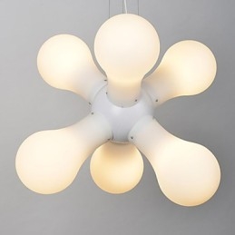 Jednoduchá skleněná závěsná lampa