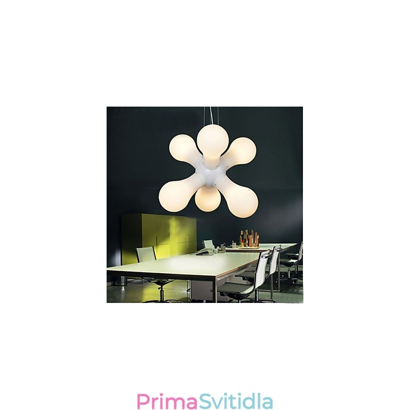 Jednoduchá skleněná závěsná lampa