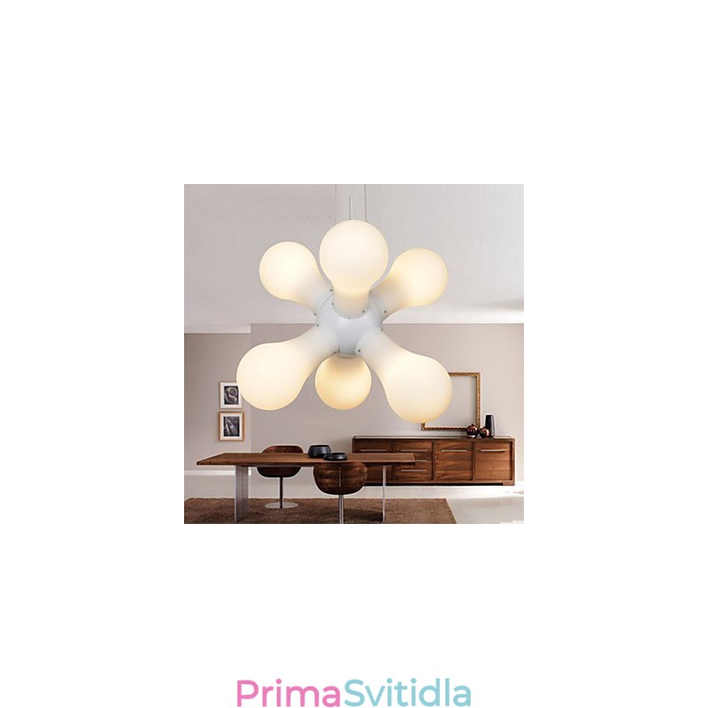 Jednoduchá skleněná závěsná lampa