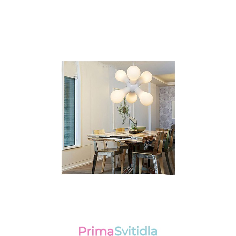 Jednoduchá skleněná závěsná lampa