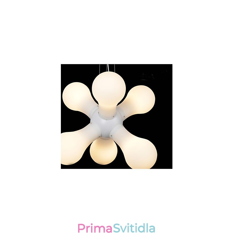 Jednoduchá skleněná závěsná lampa
