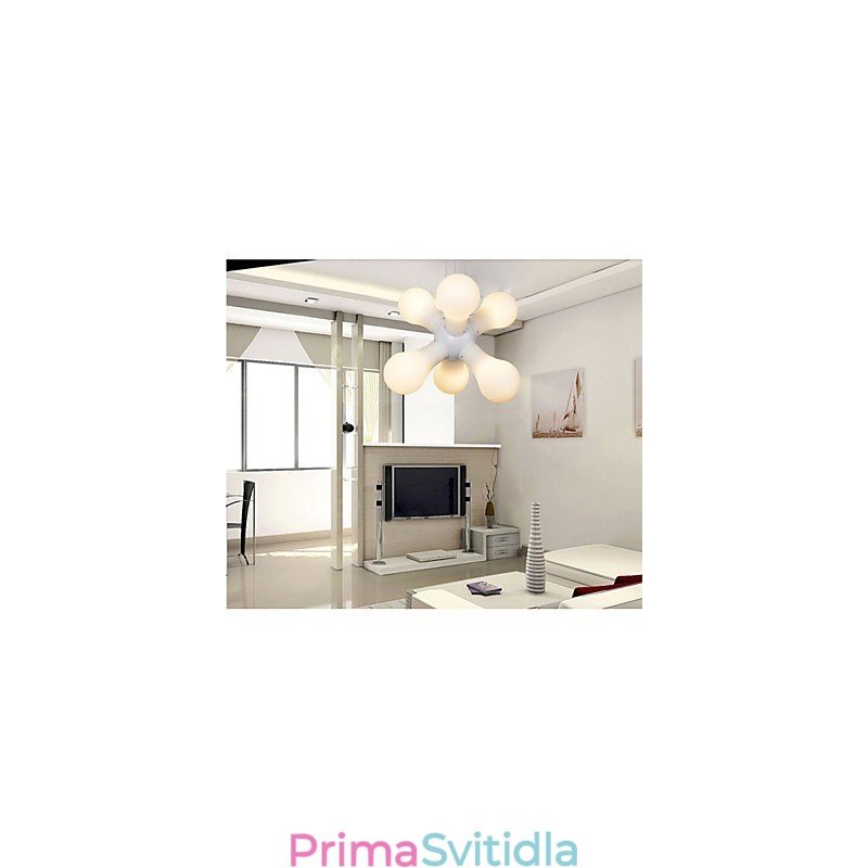 Jednoduchá skleněná závěsná lampa