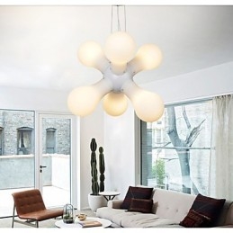 Jednoduchá skleněná závěsná lampa