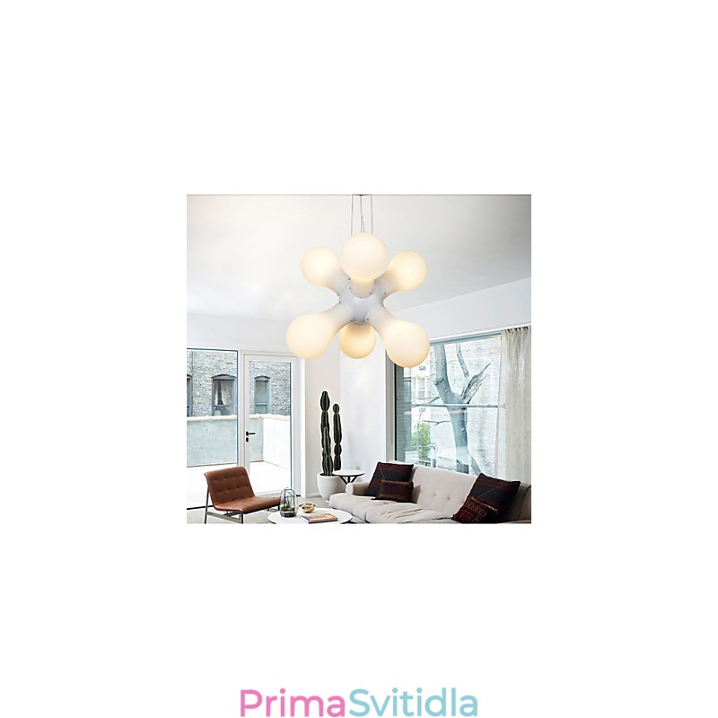 Jednoduchá skleněná závěsná lampa