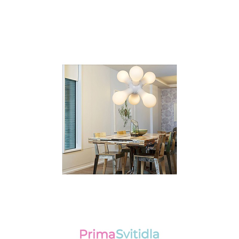 Jednoduchá skleněná závěsná lampa