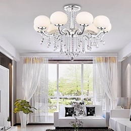 Lustr Crystal Luxury Modern Living 9 světel