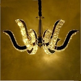 Křišťálová lampa Moderní luxusní svíčka Závěsná křišťálová lampa