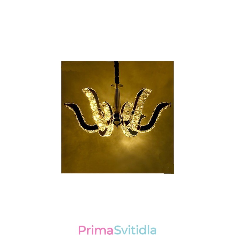 Křišťálová lampa Moderní luxusní svíčka Závěsná křišťálová lampa