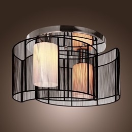 Stropní svítidlo moderní design 2 světla černá