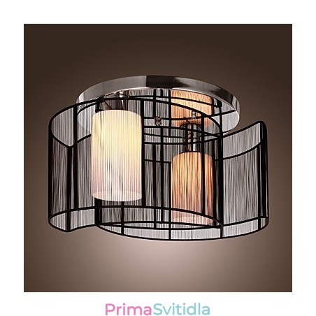 Stropní svítidlo moderní design 2 světla černá Stropní svítidlo moderní design 2 světla černá