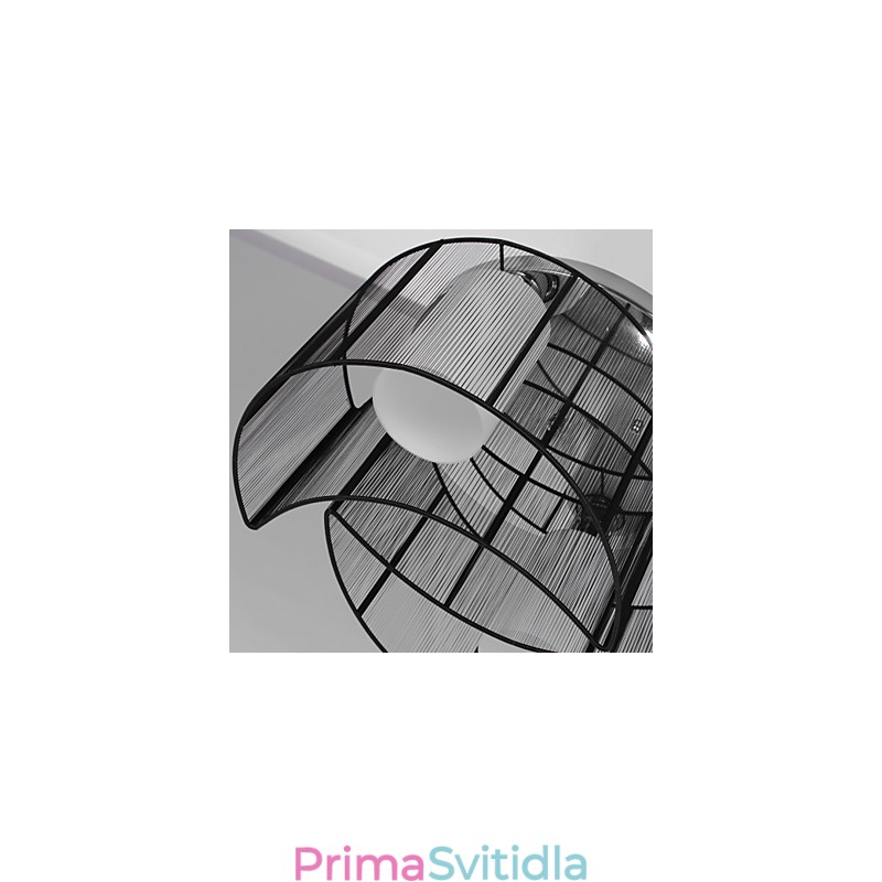 Stropní svítidlo moderní design 2 světla černá