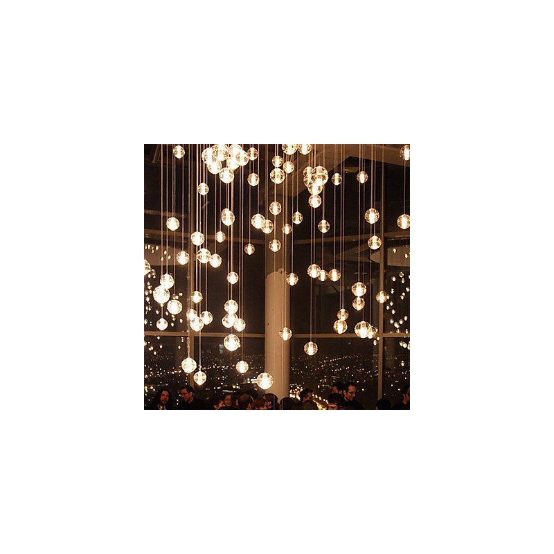 All Over The Sky Star Bocci Droplight Aurora Borealis Moderní skleněná křišťálová lampa