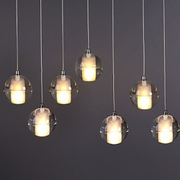 All Over The Sky Star Bocci Droplight Aurora Borealis Moderní skleněná křišťálová lampa