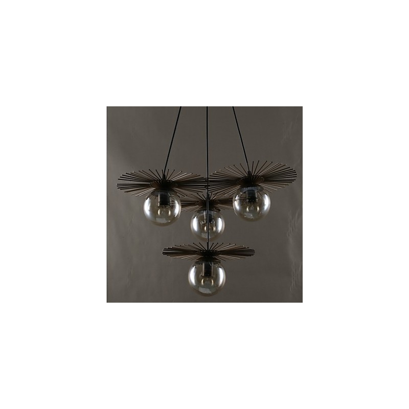 Umělecký skleněný kulatý lustr z fazolového stonku