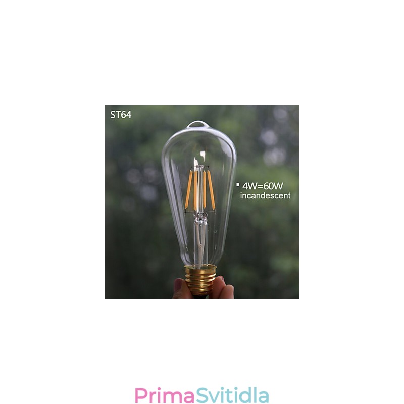 Závěsná světla Vintage 3 světla Žárovky ST64 Včetně systému nahoru a dolů