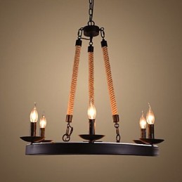The Iron Rope Chandelier Cafe Lustr