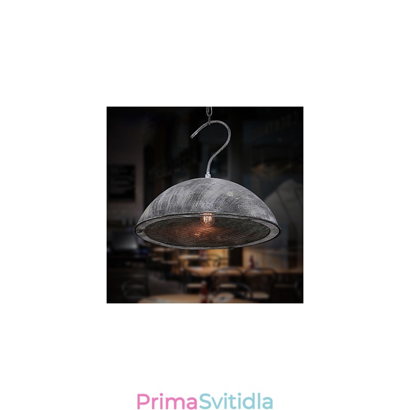 Stínidlo na lampu Černý kovaný lustr Průmyslový sklad Kavárna Stínidlo na víko