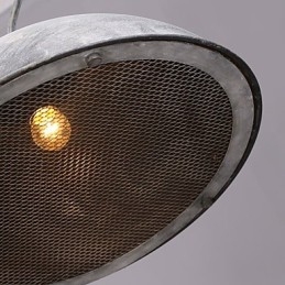 Stínidlo na lampu Černý kovaný lustr Průmyslový sklad Kavárna Stínidlo na víko