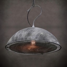 Stínidlo na lampu Černý kovaný lustr Průmyslový sklad Kavárna Stínidlo na víko