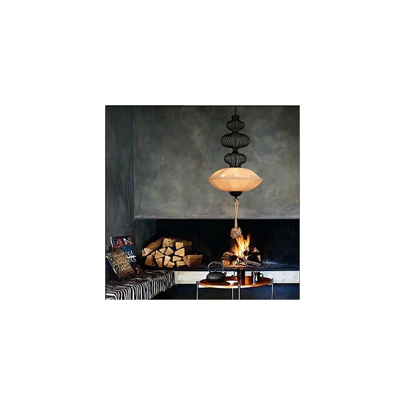 Severské Retro průmyslové konopné kreativní lampy do ptačí klece