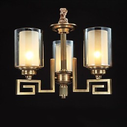Lampa v čínském stylu Měděná Lampa Měděná Lampa