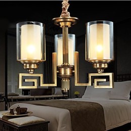 Lampa v čínském stylu Měděná Lampa Měděná Lampa