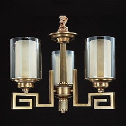 Lampa v čínském stylu Měděná Lampa Měděná Lampa