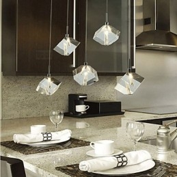 Módní křišťálová lampa Pětihlavý křišťálový přívěsek