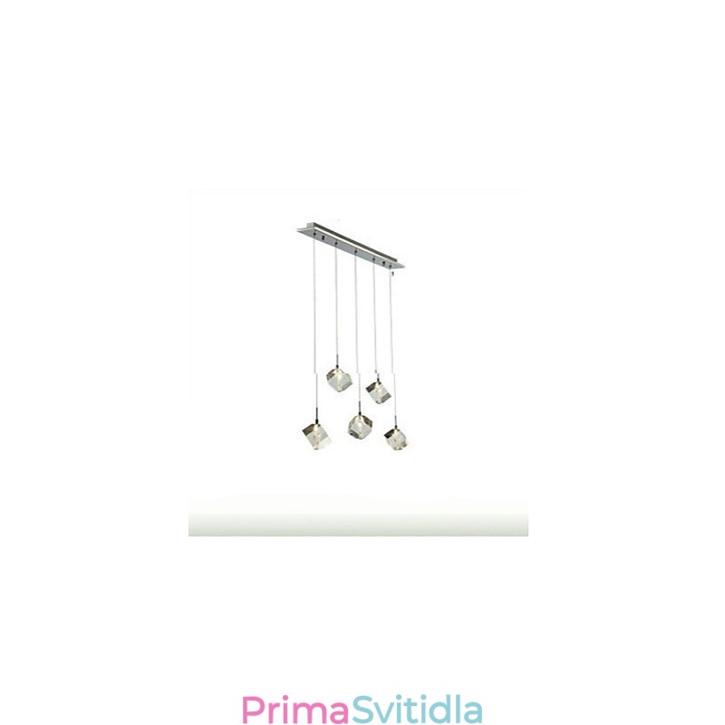 Módní křišťálová lampa Pětihlavý křišťálový přívěsek