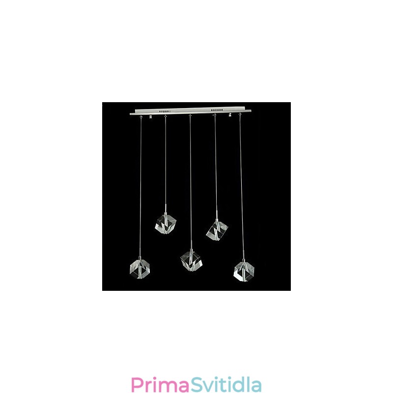Módní křišťálová lampa Pětihlavý křišťálový přívěsek