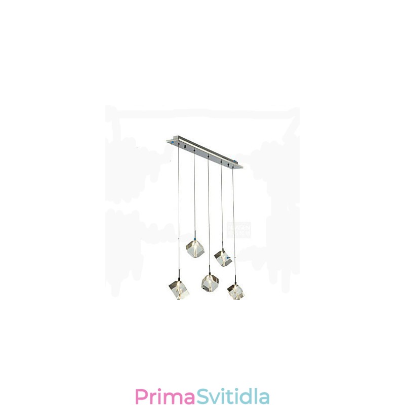Módní křišťálová lampa Pětihlavý křišťálový přívěsek