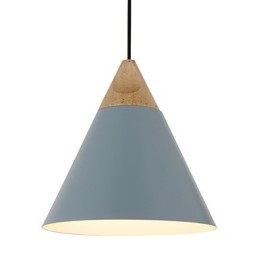 Mini Artistic kuželová závěsná lampa 1 Světlá Mordern Jednoduchost Povrchová úprava Černá Bílá Dusty Modrá Hliníkové a dřevěné závěsné svítidlo