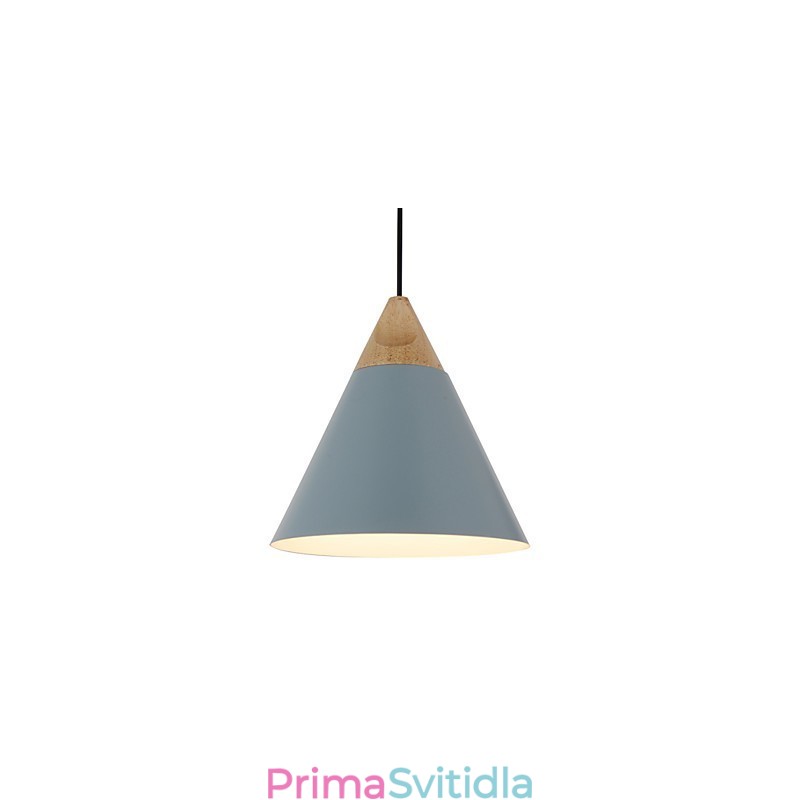 Mini Artistic kuželová závěsná lampa 1 Světlá Mordern Jednoduchost Povrchová úprava Černá Bílá Dusty Modrá Hliníkové a dřevěné závěsné svítidlo