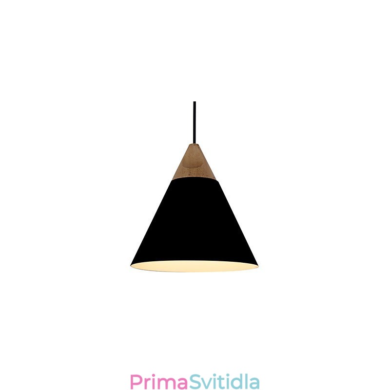 Mini Artistic kuželová závěsná lampa 1 Světlá Mordern Jednoduchost Povrchová úprava Černá Bílá Dusty Modrá Hliníkové a dřevěné závěsné svítidlo