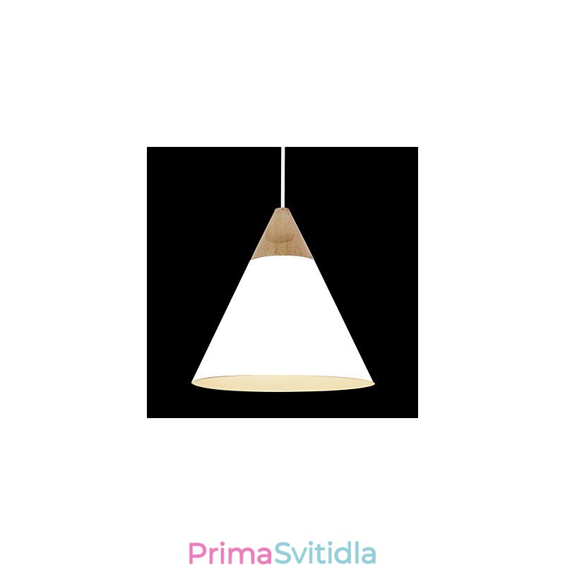 Mini Artistic kuželová závěsná lampa 1 Světlá Mordern Jednoduchost Povrchová úprava Černá Bílá Dusty Modrá Hliníkové a dřevěné závěsné svítidlo