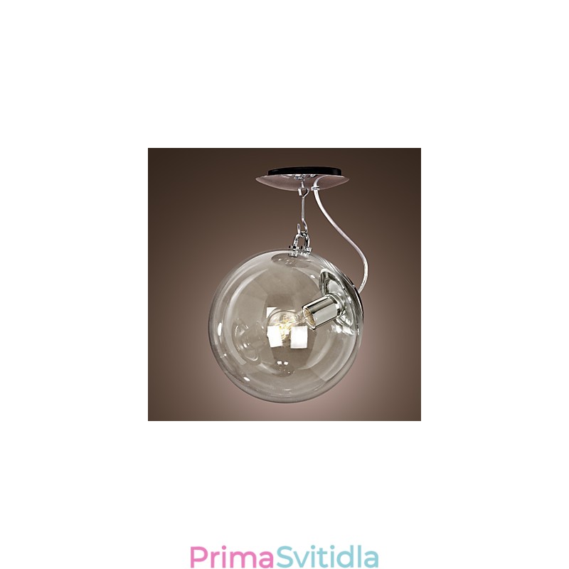 Moderní eloxované závěsné světlo v mini stylu Globe